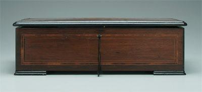 Twelve tune rosewood music box, lid