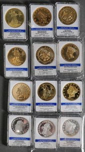 TWELVE U.S. MINT ARCHIVAL REPL