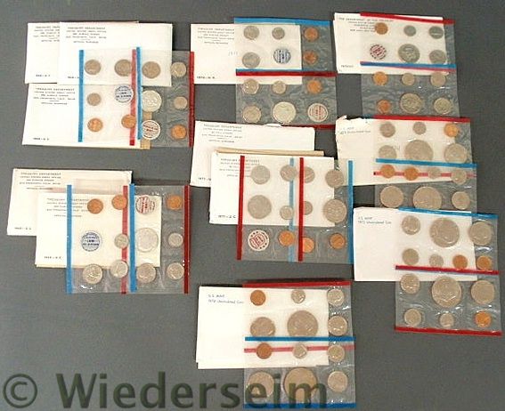 Twelve U.S. uncirculated coin proof