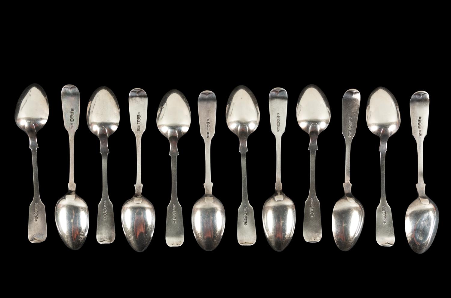 TWELVE VICTORIAN SCOTTISH SILVER