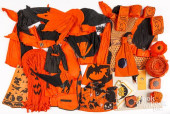 TWELVE VINTAGE HALLOWEEN CREPE