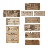 TWELVE VIRGINIA BANKNOTES, TWO
