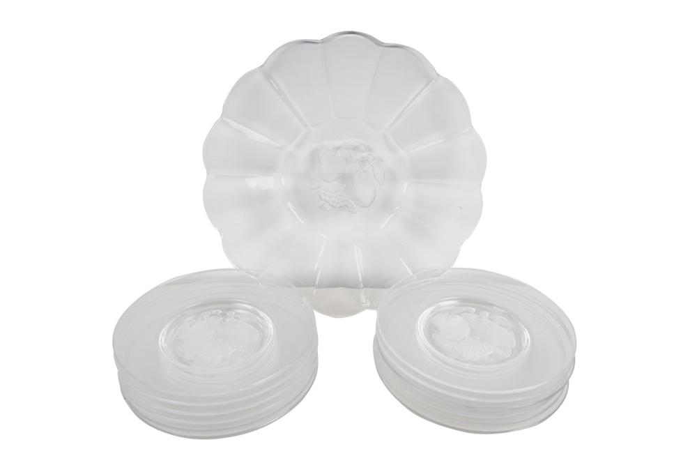 TWELVE VSL FRUIT PLATES WITH