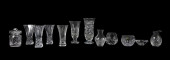 TWELVE WATERFORD CRYSTAL TABLE