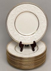 TWELVE WEDGEWOOD PORCELAIN PLA