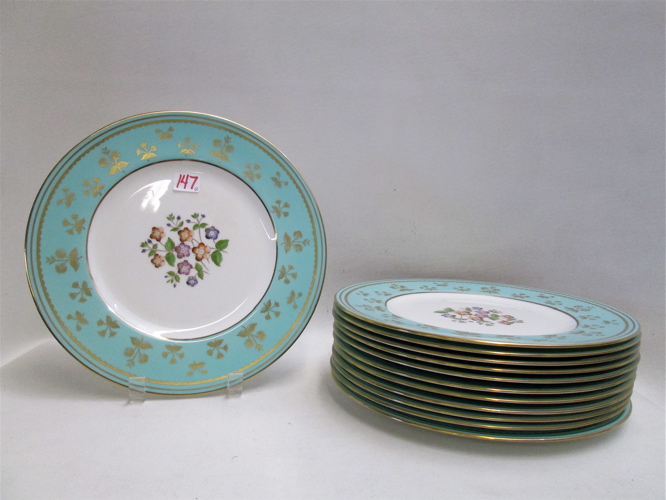 TWELVE WEDGWOOD BONE CHINA DINNER