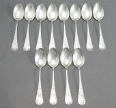 TWELVE WHITING ANTIQUE LILY EN