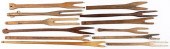 TWELVE WOODEN WASH/LAUNDRY STI