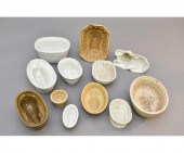 Twelve yellow ware ironstone,