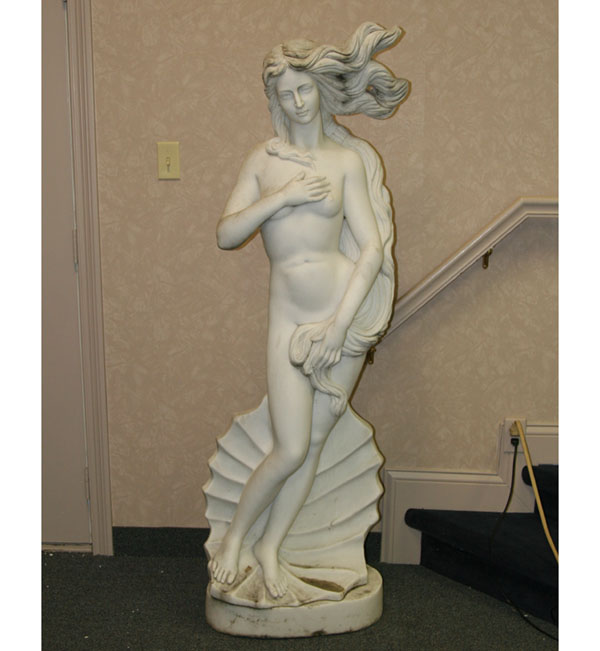 Twentieth century white marble