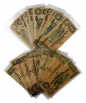 †TWENTY $10 CONFEDERATE BANK N