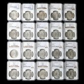 TWENTY (20) NGC GRADED MINT ST