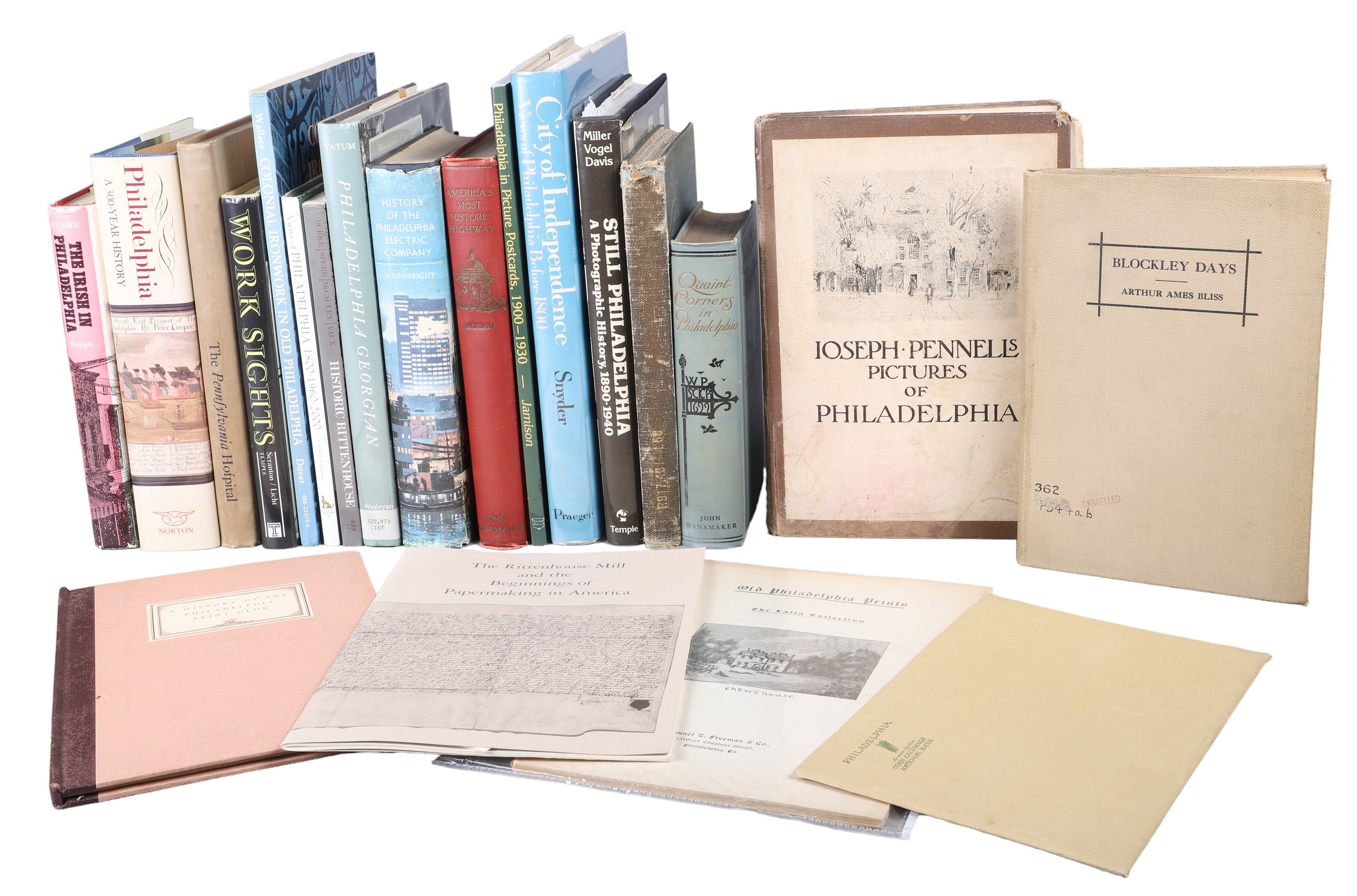 Twenty books and pamphlets from the