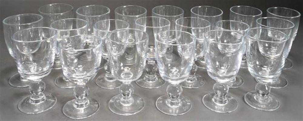 TWENTY CLEAR GLASS STEM
