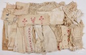 TWENTY EMBROIDERED SHOW TOWELS