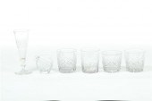 TWENTY-FIVE CUT GLASS DRINKING