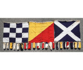 TWENTY-FIVE LARGE SIGNAL FLAGS