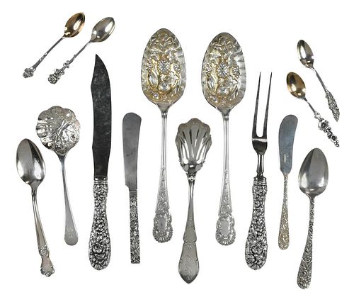 TWENTY FIVE PIECES SILVER