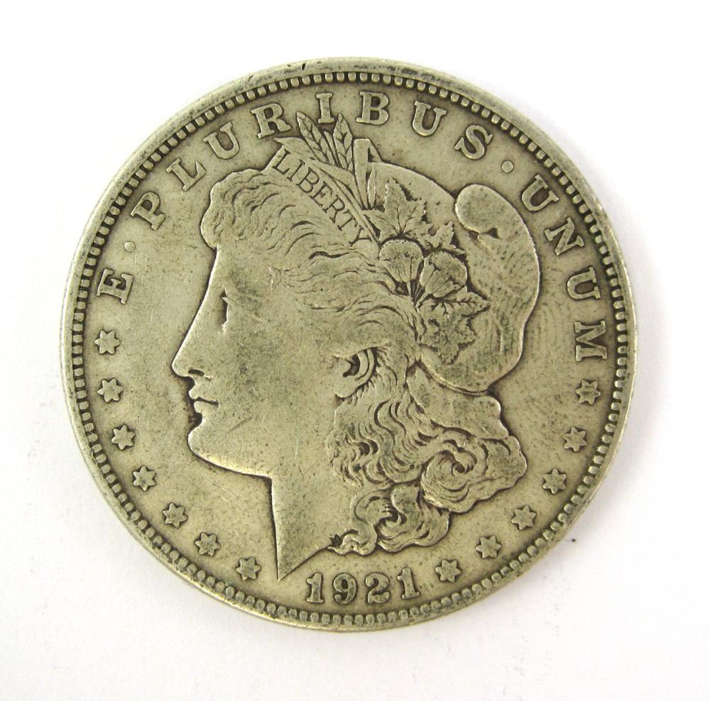TWENTY-FIVE U.S. SILVER DOLLARS, 19