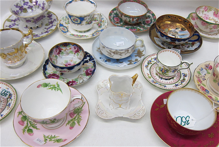TWENTY-FOUR ASSORTED PORCELAIN CUPS