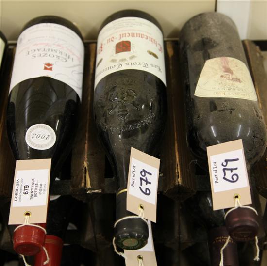 Twenty four bottles including ten