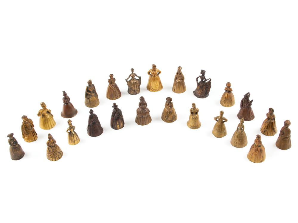 TWENTY-FOUR BRONZE FIGURAL