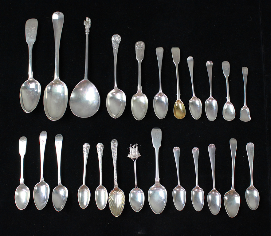 TWENTY FOUR ENGLISH STERLING SILVER