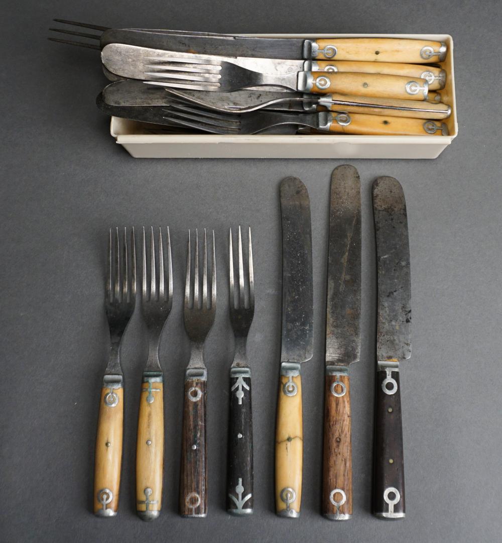 TWENTY-FOUR PIECE BONE HANDLED FLAT