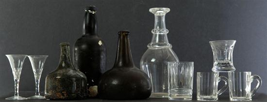 TWENTY-FOUR PIECES OF GLASS. 