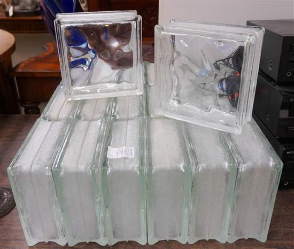 TWENTY GLASS BLOCKS 7-3/4 X 7-3/4