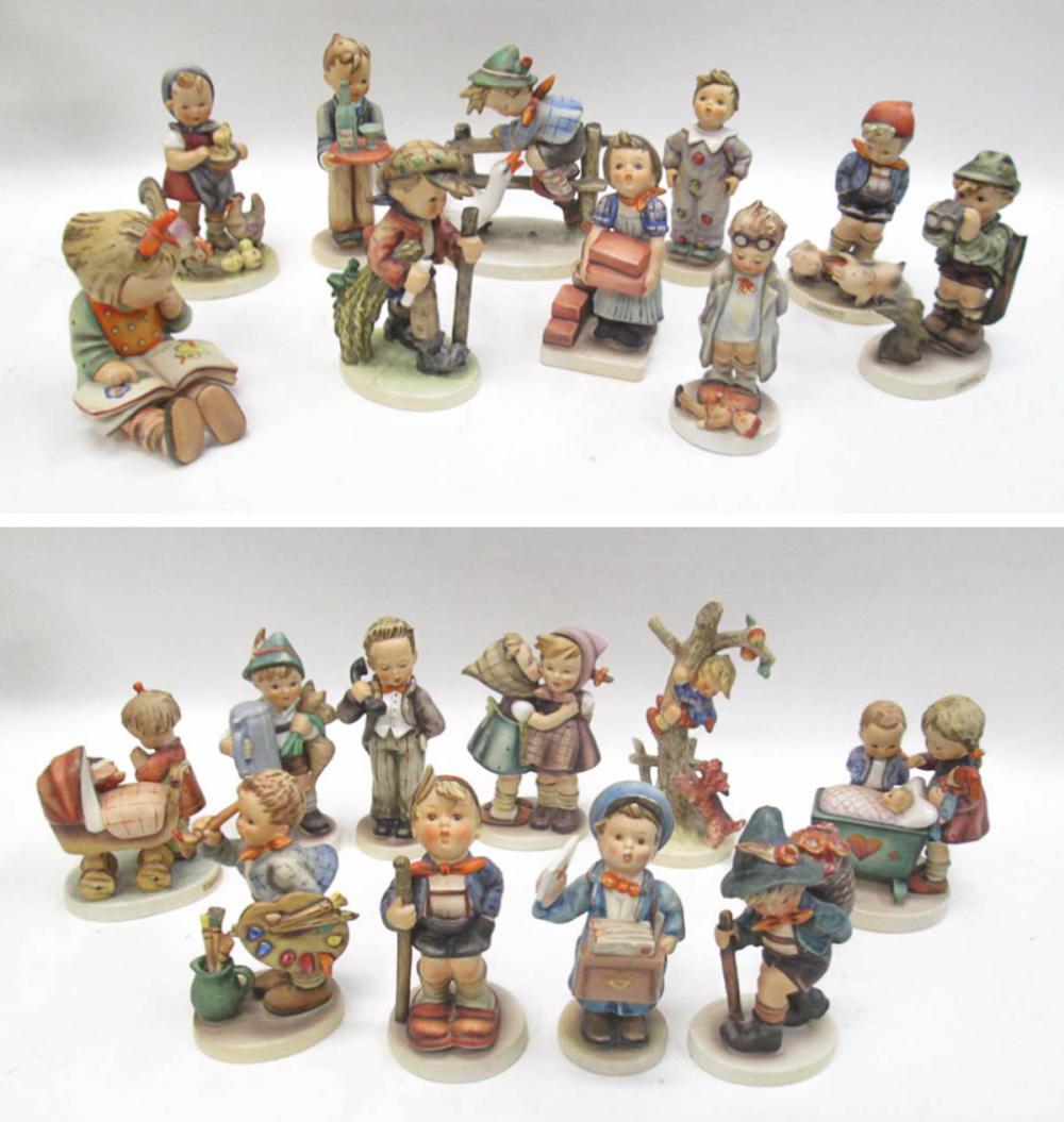 TWENTY HUMMEL PORCELAIN