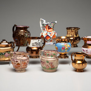 Twenty Lusterware Pitchers and