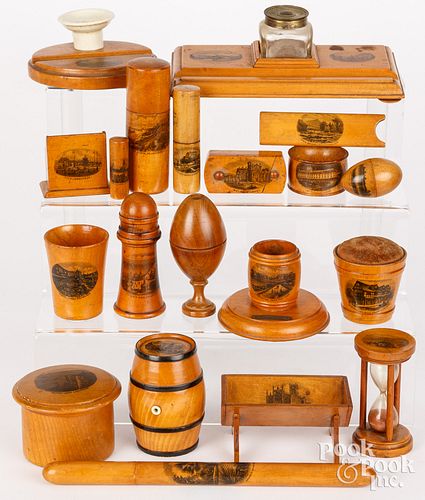 TWENTY MAUCHLINE WARE SOUVENIR