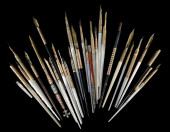 TWENTY-NINE DIP PENS, EACH WIT