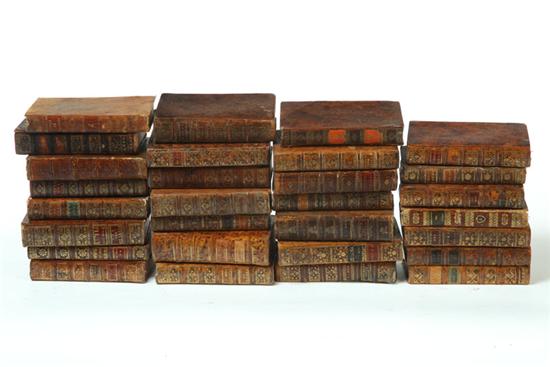 TWENTY-NINE EARLY LEATHERBOUND