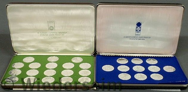 Twenty-nine pieces Franklin Mint