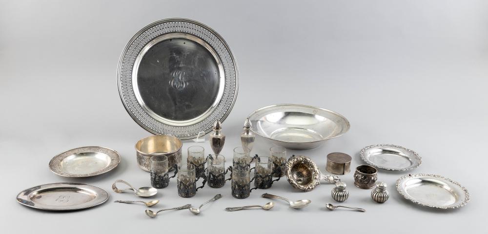 TWENTY-NINE PIECES OF STERLING