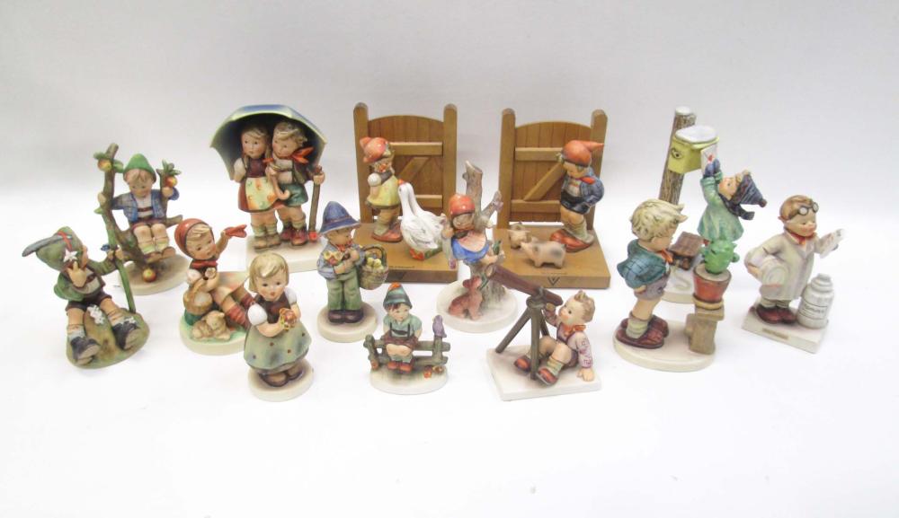 TWENTY-ONE HUMMEL PORCELAIN
