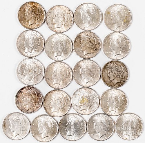 TWENTY-ONE PEACE SILVER