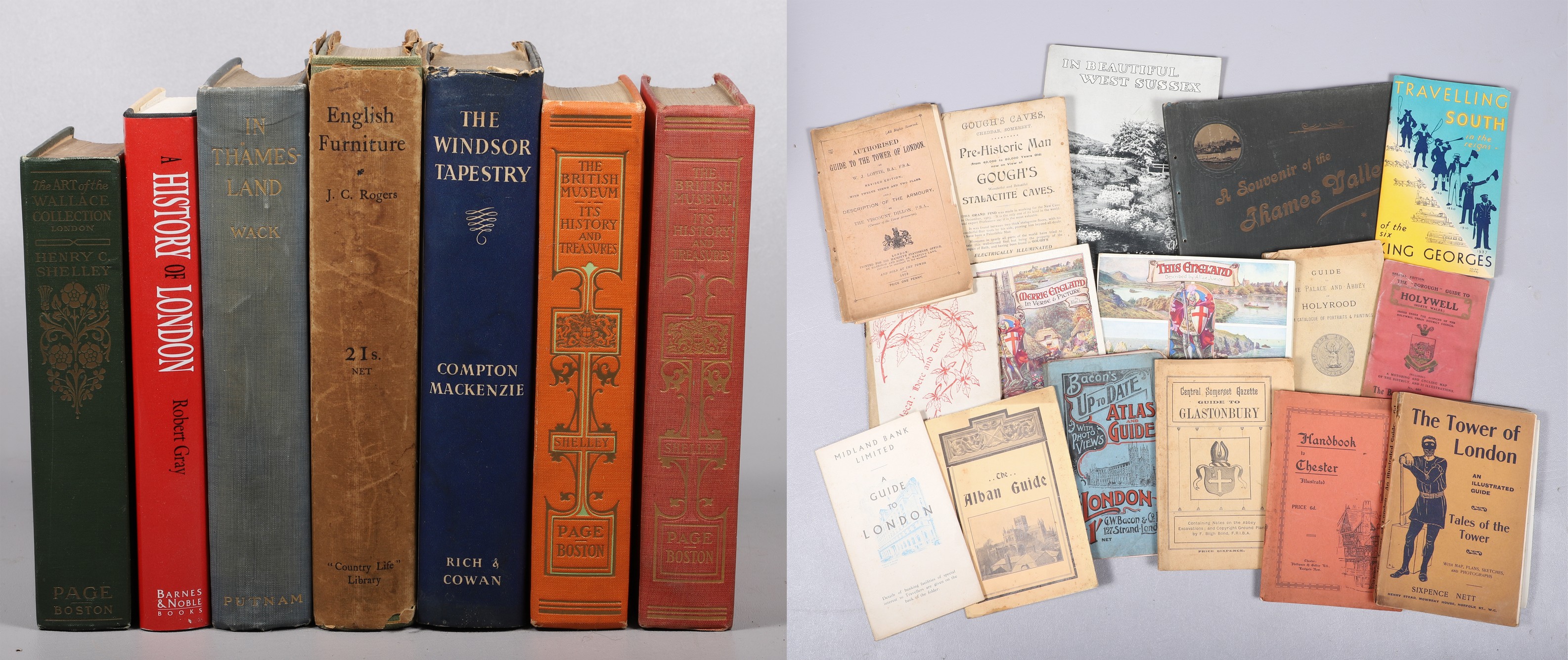 Twenty-one various books and