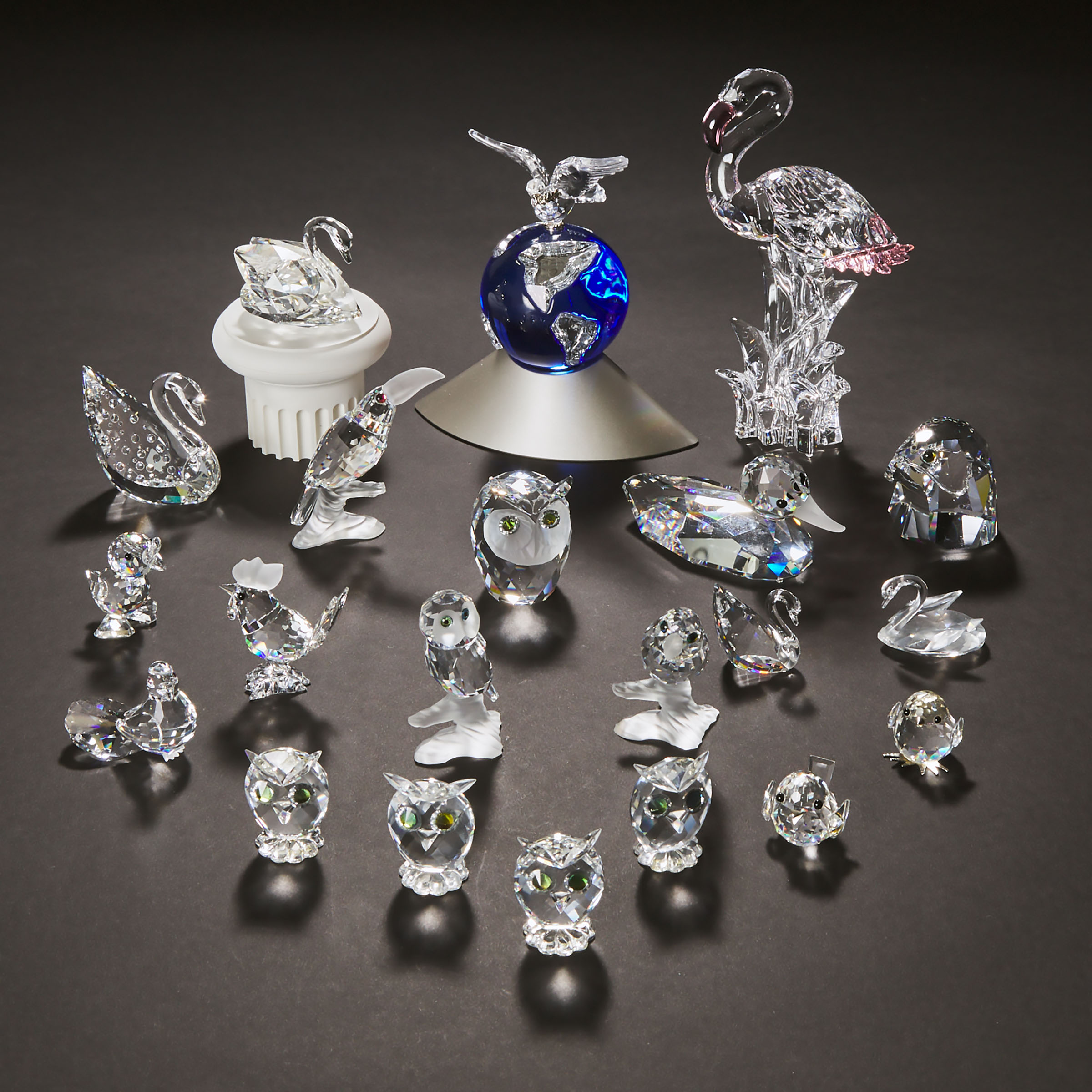 Twenty-One Various Swarovski