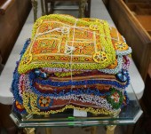 TWENTY PAIRS AFGHAN EMBROIDERE