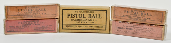 Twenty Round Boxes of 45 Auto by