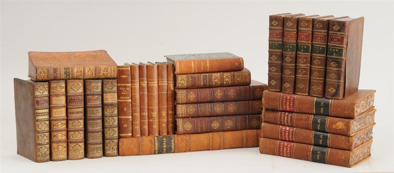 TWENTY-SEVEN LEATHERBOUND VOLUMES