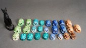 TWENTY-SIX EGYPTIAN CERAMIC SC