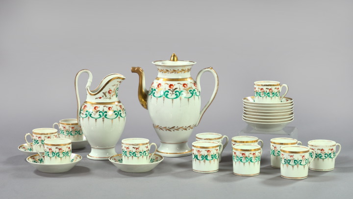 Twenty-Six-Piece Paris Porcelain