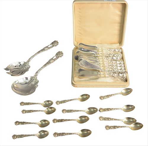 TWENTY-SIX PIECE STERLING SILVER