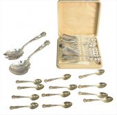 TWENTY-SIX PIECE STERLING SILV