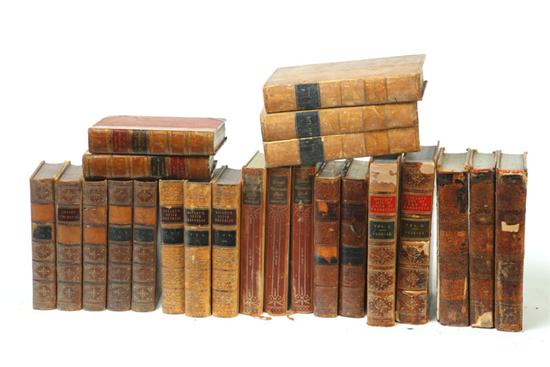 TWENTY-THREE EARLY LEATHERBOUND