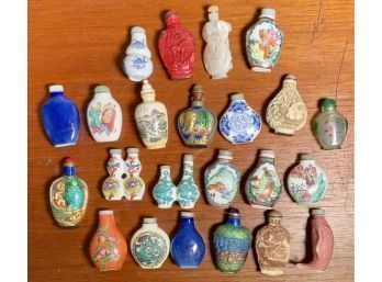 Twenty-three snuff bottles, various